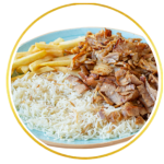 Plato Kebab Con Arroz Basmati